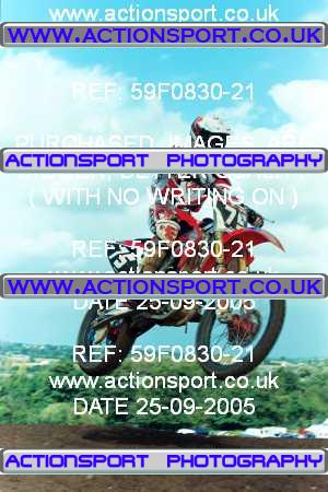 Photo: 59F0830-21 ActionSport Photography 25/09/2005 Portsmouth MXC - Culham _7_AMX #75