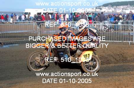 Photo: 510_1038 ActionSport Photography 1,2/10/2005 Weston Beach Race 2005  _2_QuadsSidecars #107