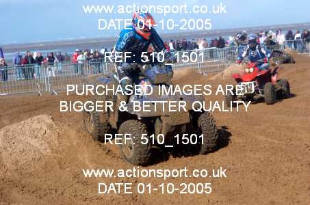 Photo: 510_1501 ActionSport Photography 1,2/10/2005 Weston Beach Race 2005  _2_QuadsSidecars #406