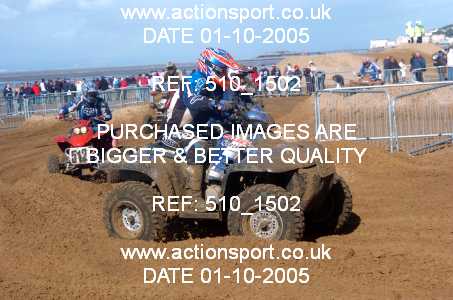 Photo: 510_1502 ActionSport Photography 1,2/10/2005 Weston Beach Race 2005  _2_QuadsSidecars #406