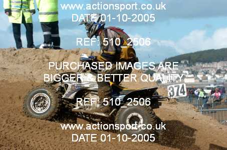 Photo: 510_2506 ActionSport Photography 1,2/10/2005 Weston Beach Race 2005  _2_QuadsSidecars #374