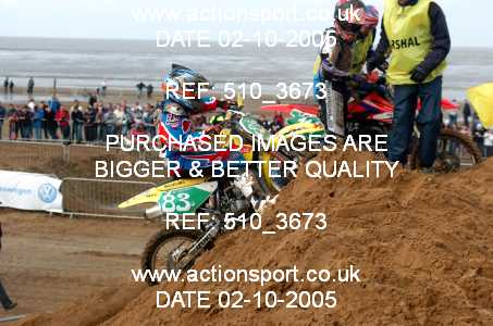 Photo: 510_3673 ActionSport Photography 1,2/10/2005 Weston Beach Race 2005  _5_Youth85cc #83