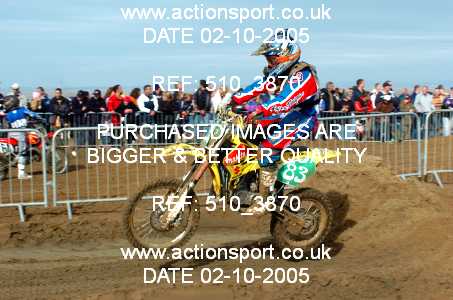 Photo: 510_3870 ActionSport Photography 1,2/10/2005 Weston Beach Race 2005  _5_Youth85cc #83