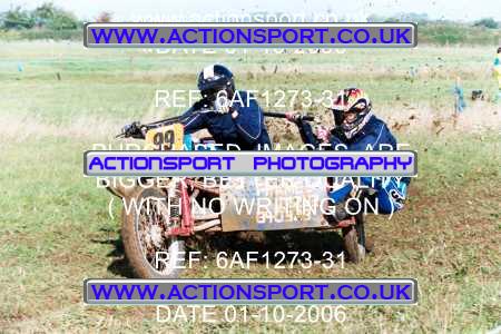 Photo: 6AF1273-31 ActionSport Photography 01/10/2006 Pre65 Motocross - Marks Tey  _1_Sidecars #99
