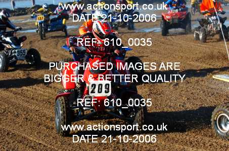 Photo: 610_0035 ActionSport Photography 21,22/10/2006 Weston Beach Race  _2_AdultQuadsSidecars #209
