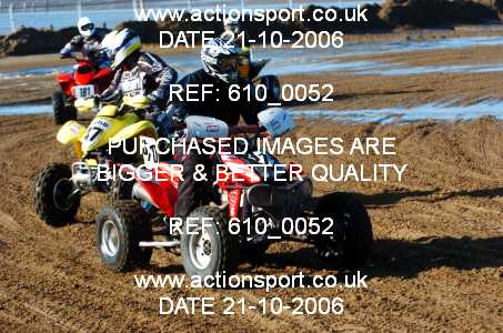 Photo: 610_0052 ActionSport Photography 21,22/10/2006 Weston Beach Race  _2_AdultQuadsSidecars #370