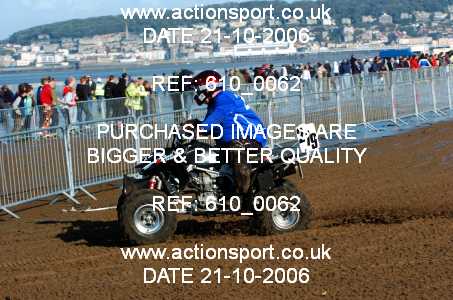 Photo: 610_0062 ActionSport Photography 21,22/10/2006 Weston Beach Race  _2_AdultQuadsSidecars #219