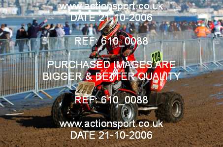 Photo: 610_0088 ActionSport Photography 21,22/10/2006 Weston Beach Race  _2_AdultQuadsSidecars #209