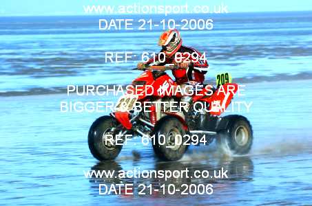 Photo: 610_0294 ActionSport Photography 21,22/10/2006 Weston Beach Race  _2_AdultQuadsSidecars #209