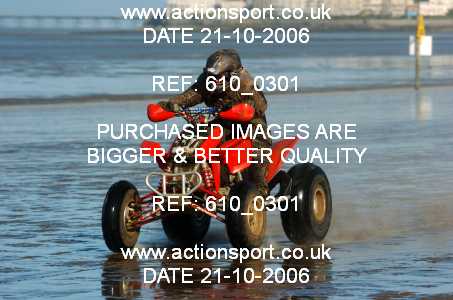 Photo: 610_0301 ActionSport Photography 21,22/10/2006 Weston Beach Race  _2_AdultQuadsSidecars #337