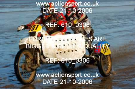 Photo: 610_0306 ActionSport Photography 21,22/10/2006 Weston Beach Race  _2_AdultQuadsSidecars #151