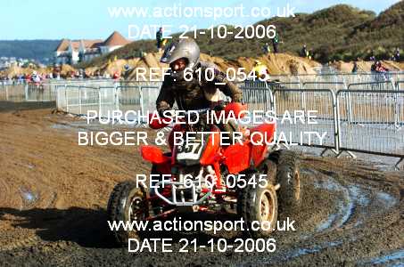 Photo: 610_0545 ActionSport Photography 21,22/10/2006 Weston Beach Race  _2_AdultQuadsSidecars #337