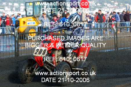 Photo: 610_0617 ActionSport Photography 21,22/10/2006 Weston Beach Race  _2_AdultQuadsSidecars #209