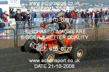 Photo: 610_0777 ActionSport Photography 21,22/10/2006 Weston Beach Race  _2_AdultQuadsSidecars #337