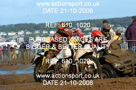 Photo: 610_1020 ActionSport Photography 21,22/10/2006 Weston Beach Race  _2_AdultQuadsSidecars #151