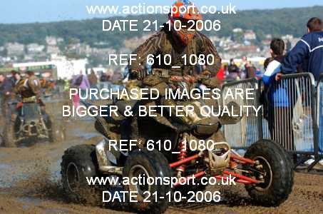 Photo: 610_1080 ActionSport Photography 21,22/10/2006 Weston Beach Race  _2_AdultQuadsSidecars #11