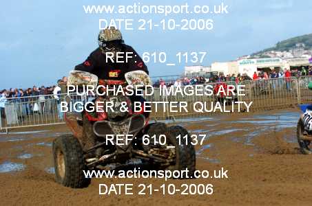 Photo: 610_1137 ActionSport Photography 21,22/10/2006 Weston Beach Race  _2_AdultQuadsSidecars #370