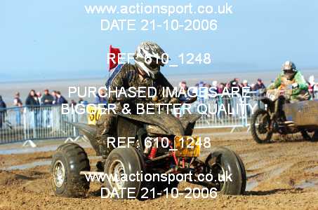 Photo: 610_1248 ActionSport Photography 21,22/10/2006 Weston Beach Race  _2_AdultQuadsSidecars #30