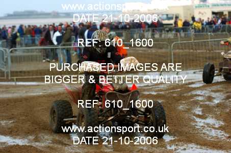 Photo: 610_1600 ActionSport Photography 21,22/10/2006 Weston Beach Race  _2_AdultQuadsSidecars #370