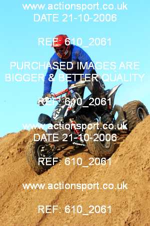 Photo: 610_2061 ActionSport Photography 21,22/10/2006 Weston Beach Race  _2_AdultQuadsSidecars #219
