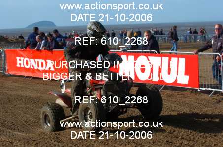 Photo: 610_2268 ActionSport Photography 21,22/10/2006 Weston Beach Race  _2_AdultQuadsSidecars #370