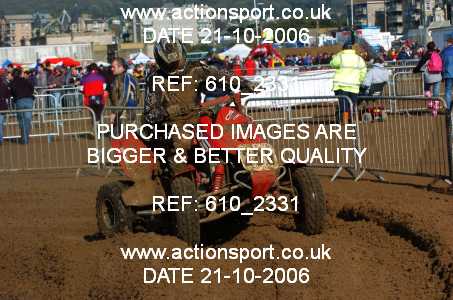 Photo: 610_2331 ActionSport Photography 21,22/10/2006 Weston Beach Race  _2_AdultQuadsSidecars #209