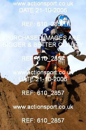 Photo: 610_2857 ActionSport Photography 21,22/10/2006 Weston Beach Race  _1_Junior65cc #35