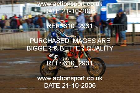 Photo: 610_2931 ActionSport Photography 21,22/10/2006 Weston Beach Race  _1_Junior65cc #35