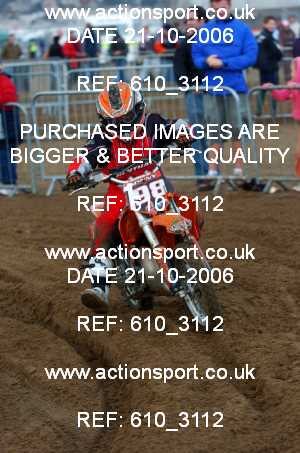 Photo: 610_3112 ActionSport Photography 21,22/10/2006 Weston Beach Race  _1_Junior65cc #198