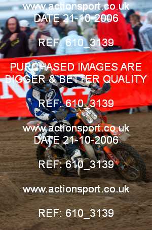 Photo: 610_3139 ActionSport Photography 21,22/10/2006 Weston Beach Race  _1_Junior65cc #35