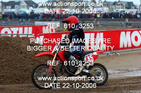 Photo: 610_3253 ActionSport Photography 21,22/10/2006 Weston Beach Race  _3_Youth85cc-ArmyHarleys #45