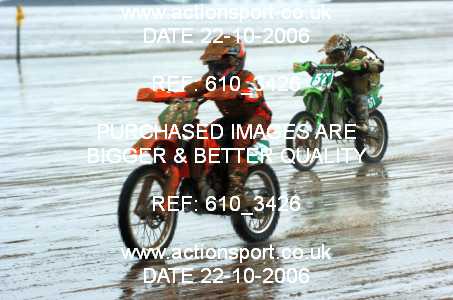 Photo: 610_3426 ActionSport Photography 21,22/10/2006 Weston Beach Race  _3_Youth85cc-ArmyHarleys #33