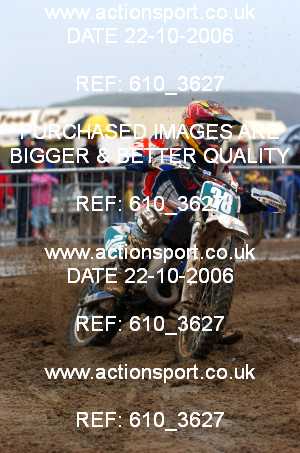 Photo: 610_3627 ActionSport Photography 21,22/10/2006 Weston Beach Race  _3_Youth85cc-ArmyHarleys #38