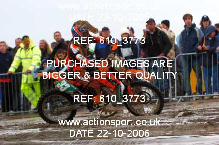 Photo: 610_3773 ActionSport Photography 21,22/10/2006 Weston Beach Race  _3_Youth85cc-ArmyHarleys #33