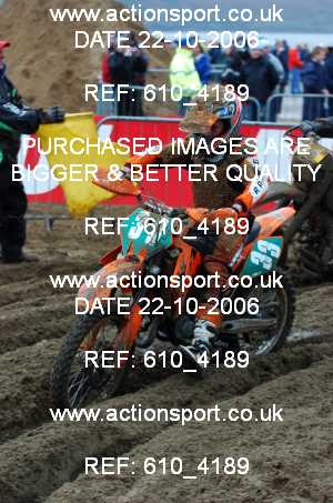 Photo: 610_4189 ActionSport Photography 21,22/10/2006 Weston Beach Race  _3_Youth85cc-ArmyHarleys #33