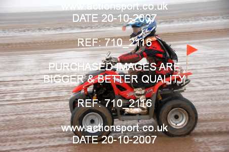 Photo: 710_2116 ActionSport Photography 20,21/10/2007 Weston Beach Race 2007  _3_YouthQuads #53