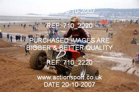 Photo: 710_2220 ActionSport Photography 20,21/10/2007 Weston Beach Race 2007  _3_YouthQuads #53