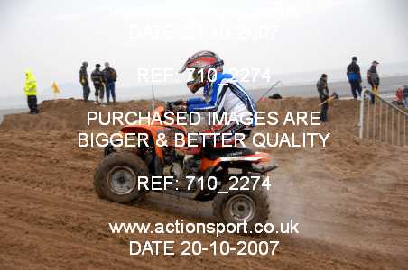 Photo: 710_2274 ActionSport Photography 20,21/10/2007 Weston Beach Race 2007  _3_YouthQuads #44