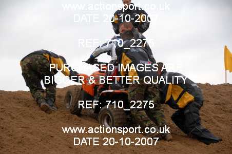 Photo: 710_2275 ActionSport Photography 20,21/10/2007 Weston Beach Race 2007  _3_YouthQuads #44