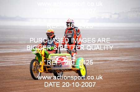 Photo: 710_2425 ActionSport Photography 20,21/10/2007 Weston Beach Race 2007  _2_AdultQuads-Sidecars #117