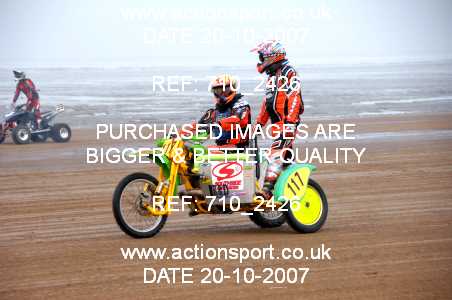 Photo: 710_2426 ActionSport Photography 20,21/10/2007 Weston Beach Race 2007  _2_AdultQuads-Sidecars #117