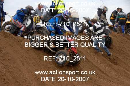 Photo: 710_2511 ActionSport Photography 20,21/10/2007 Weston Beach Race 2007  _2_AdultQuads-Sidecars #9001
