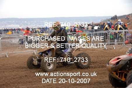 Photo: 710_2733 ActionSport Photography 20,21/10/2007 Weston Beach Race 2007  _2_AdultQuads-Sidecars #325