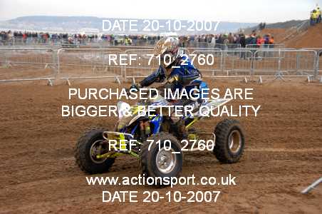 Photo: 710_2760 ActionSport Photography 20,21/10/2007 Weston Beach Race 2007  _2_AdultQuads-Sidecars #5