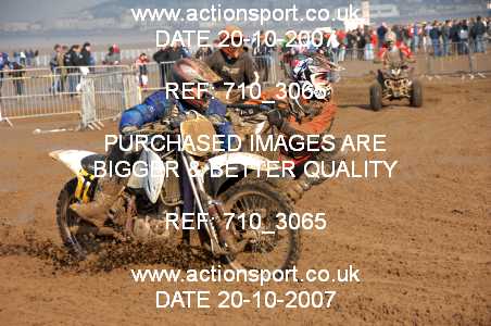 Photo: 710_3065 ActionSport Photography 20,21/10/2007 Weston Beach Race 2007  _2_AdultQuads-Sidecars #9102