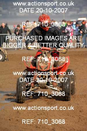 Photo: 710_3068 ActionSport Photography 20,21/10/2007 Weston Beach Race 2007  _2_AdultQuads-Sidecars #325
