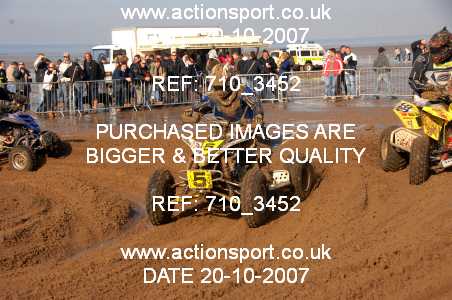 Photo: 710_3452 ActionSport Photography 20,21/10/2007 Weston Beach Race 2007  _2_AdultQuads-Sidecars #5