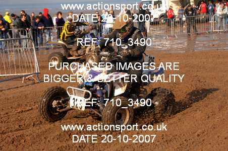 Photo: 710_3490 ActionSport Photography 20,21/10/2007 Weston Beach Race 2007  _2_AdultQuads-Sidecars #325