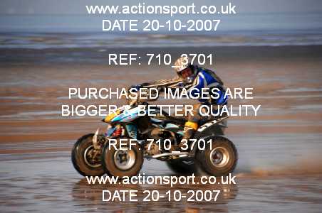 Photo: 710_3701 ActionSport Photography 20,21/10/2007 Weston Beach Race 2007  _2_AdultQuads-Sidecars #532