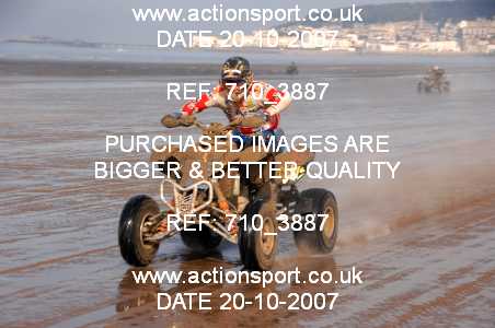 Photo: 710_3887 ActionSport Photography 20,21/10/2007 Weston Beach Race 2007  _2_AdultQuads-Sidecars #9001